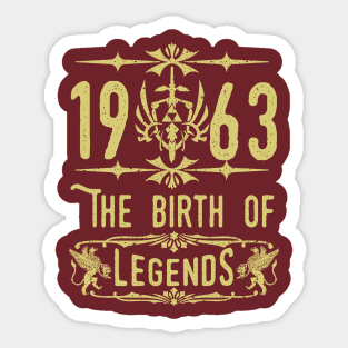 1963 The birth of Legends! Sticker